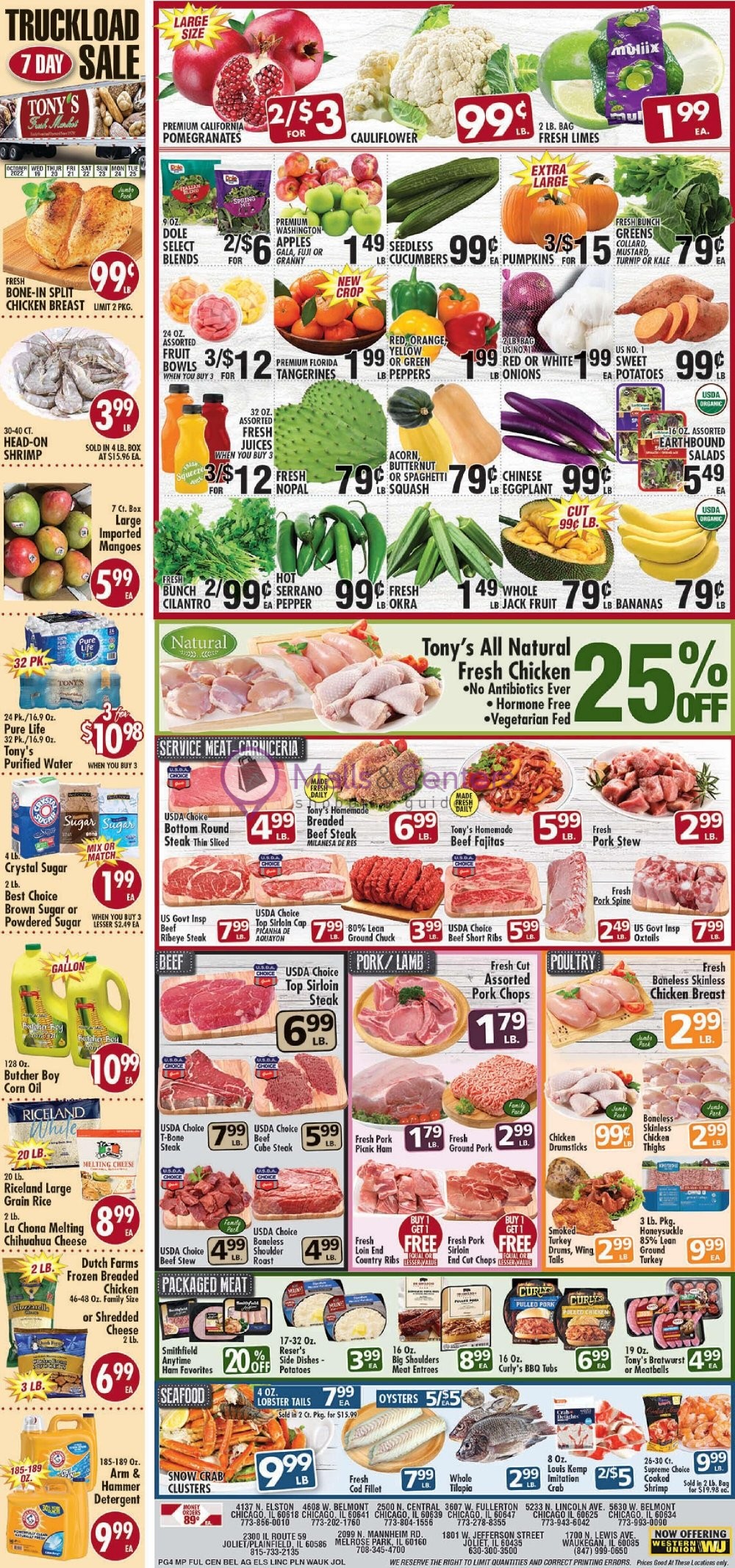 Tony's Fresh Market Weekly ad valid from 10/19/2022 to 10/25/2022