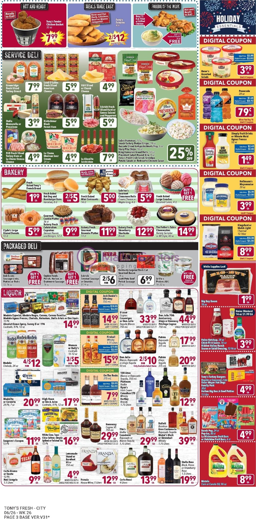 Weekly ad for Tony's Fresh Market valid: 06/26/2024 - 07/02/2024, page 3 Weekly ad for Tony's Fresh Market valid: 06/26/2024 - 07/02/2024, page 3