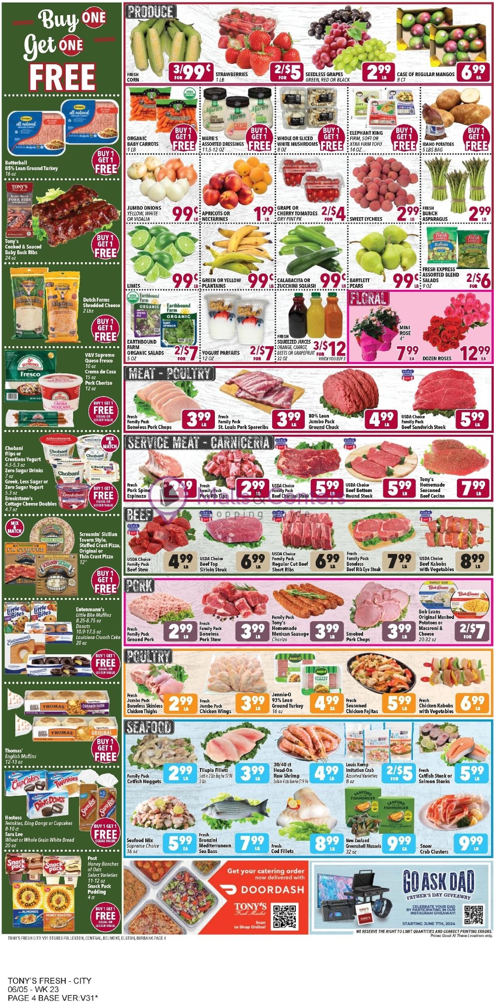 Weekly ad for Tony's Fresh Market valid: 06/05/2024 - 06/11/2024, page 4 Weekly ad for Tony's Fresh Market valid: 06/05/2024 - 06/11/2024, page 4