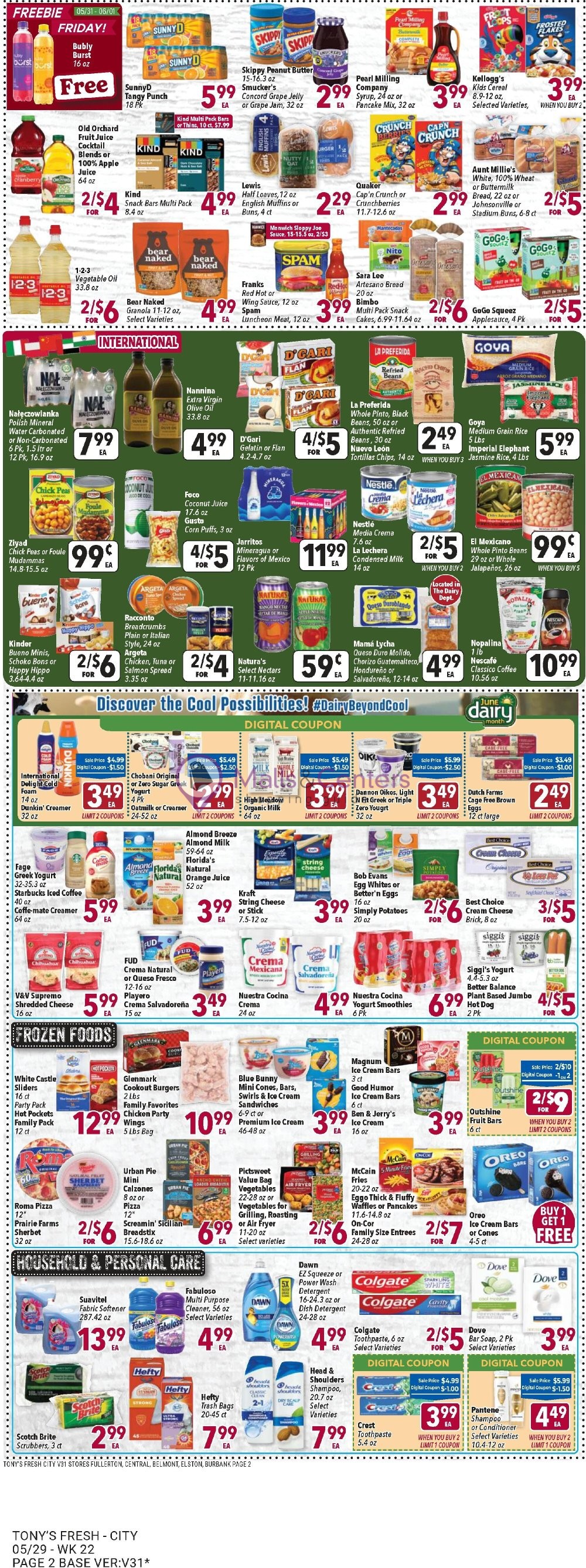 Weekly ad for Tony's Fresh Market valid: 05/29/2024 - 06/04/2024, page 2 Weekly ad for Tony's Fresh Market valid: 05/29/2024 - 06/04/2024, page 2