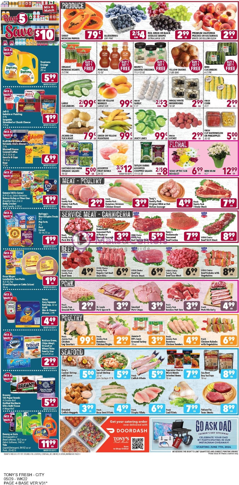 Weekly ad for Tony's Fresh Market valid: 05/29/2024 - 06/04/2024, page 4 Weekly ad for Tony's Fresh Market valid: 05/29/2024 - 06/04/2024, page 4