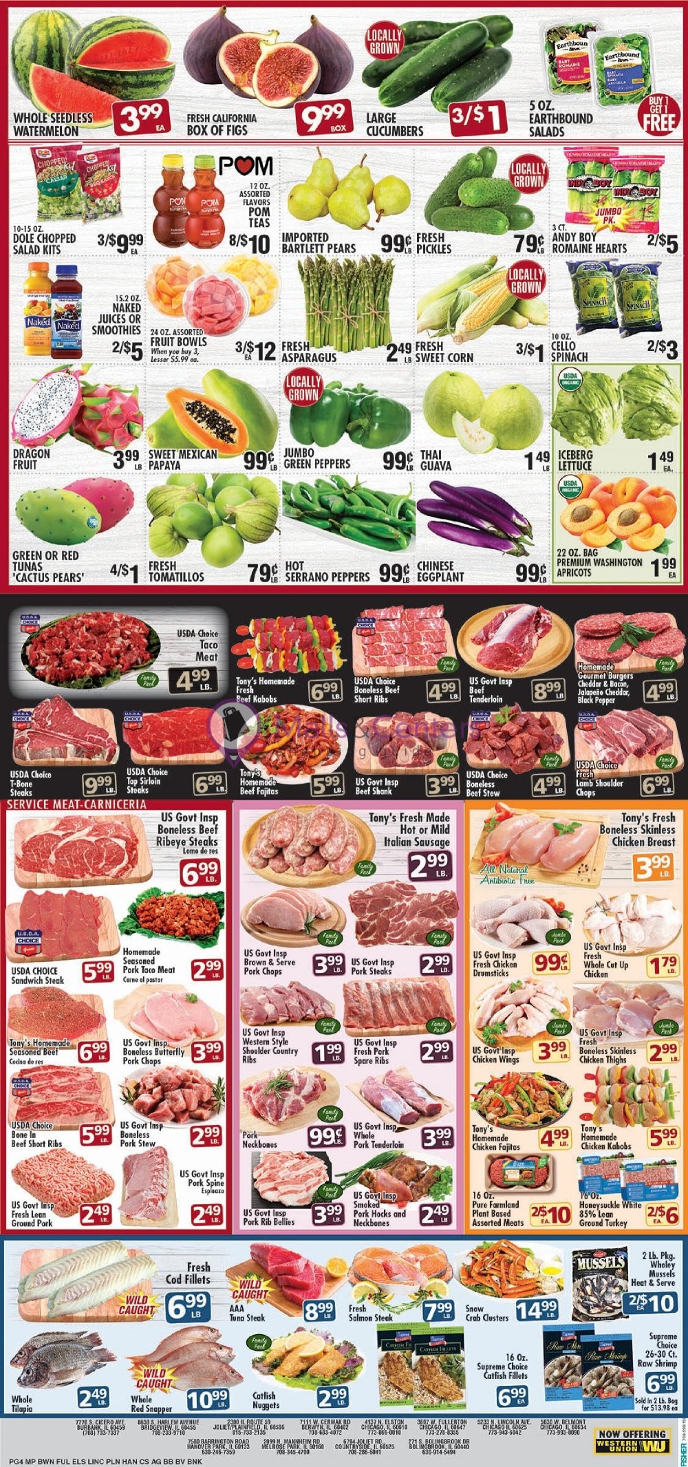 Tony's Fresh Market Weekly Ad sales & flyers specials MallsCenters