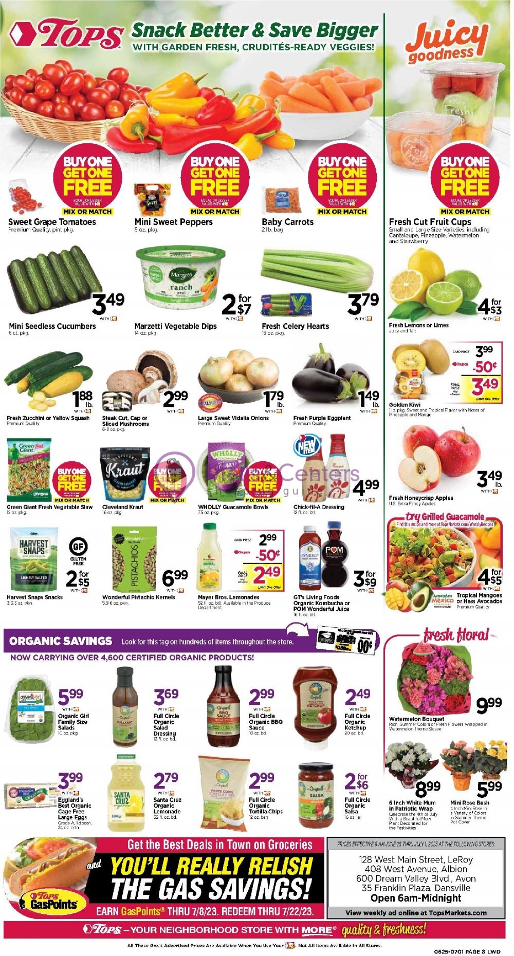 Tops Markets Weekly ad valid from 06/25/2023 to 07/01/2023 MallsCenters