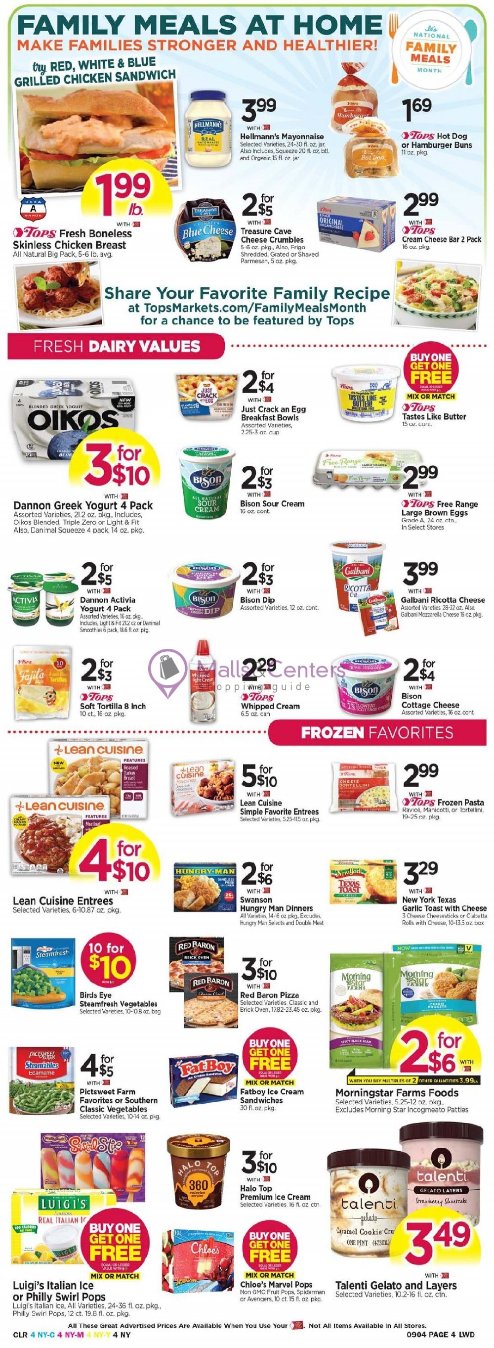 Tops Markets Weekly Ad sales & flyers specials MallsCenters