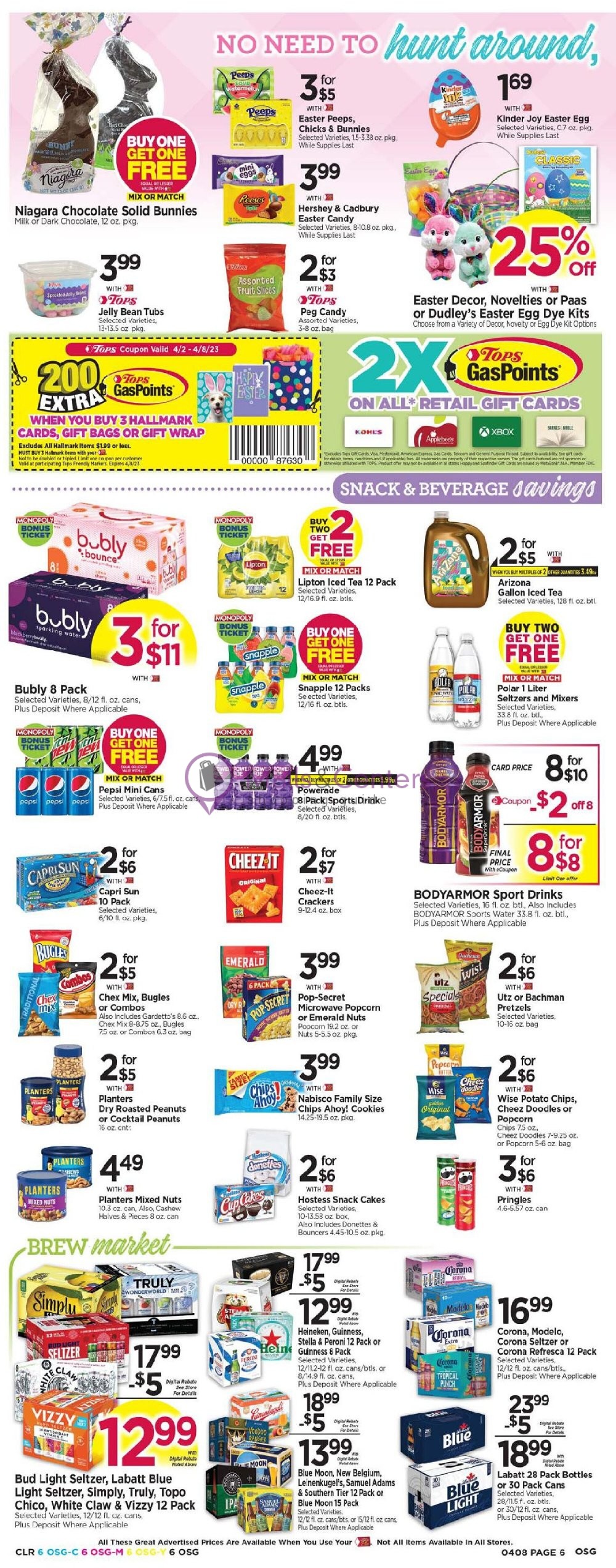 Tops Markets Weekly ad valid from 04/02/2023 to 04/08/2023 MallsCenters