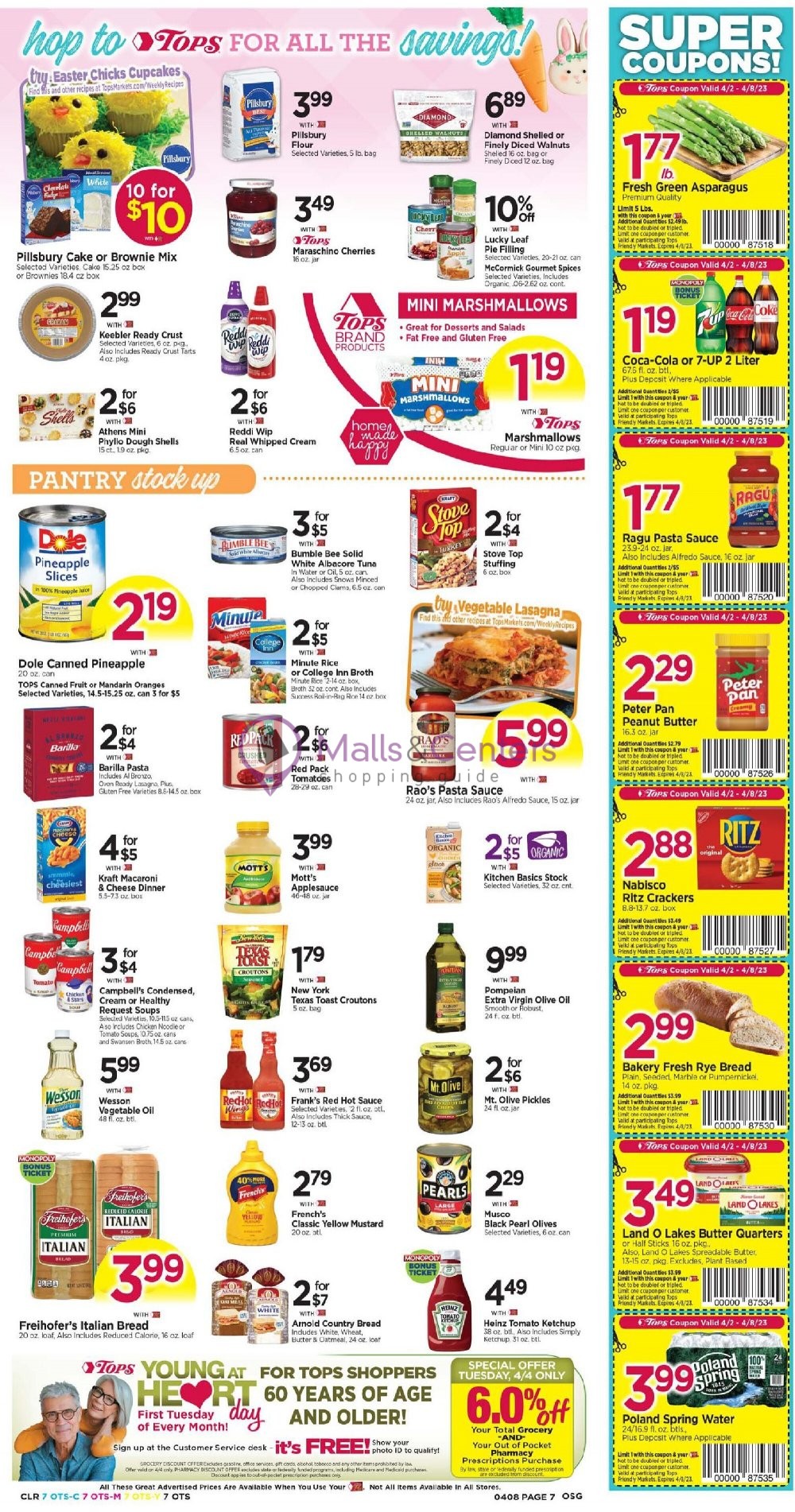 Tops Markets Weekly ad valid from 04/02/2023 to 04/08/2023 MallsCenters