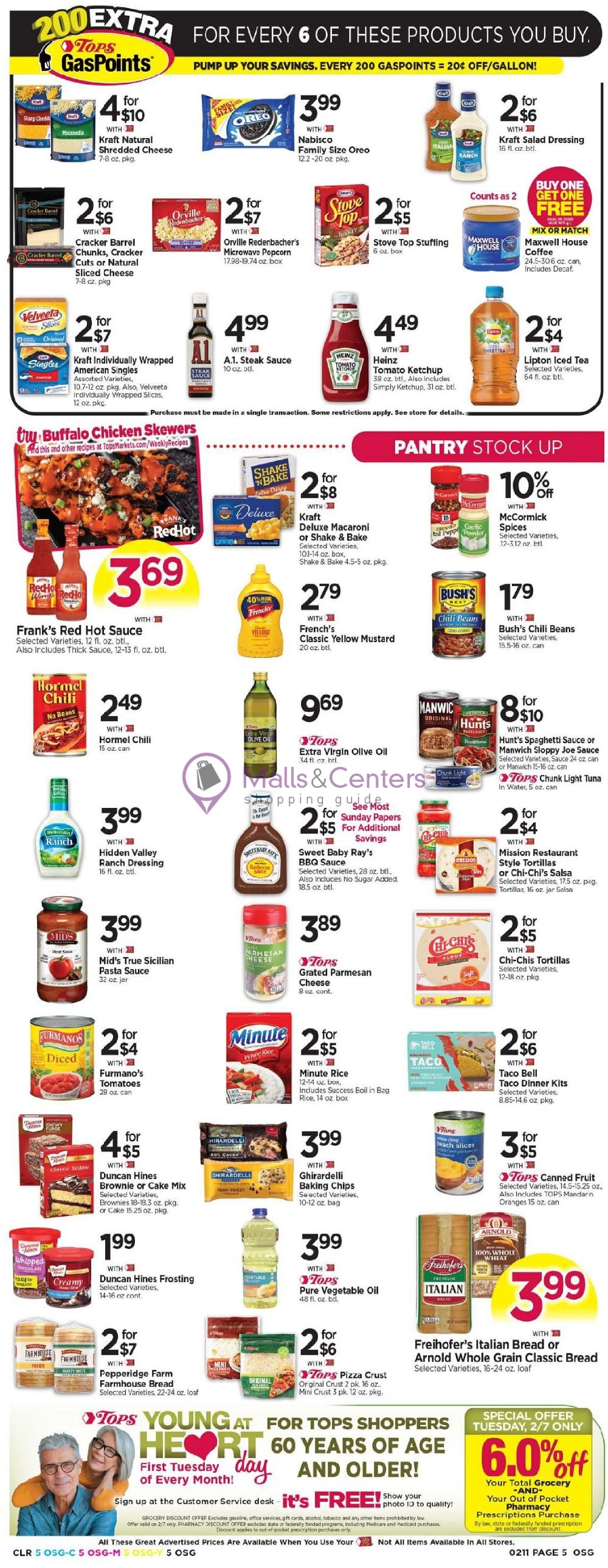 Tops Markets Weekly ad valid from 02/05/2023 to 02/11/2023 MallsCenters
