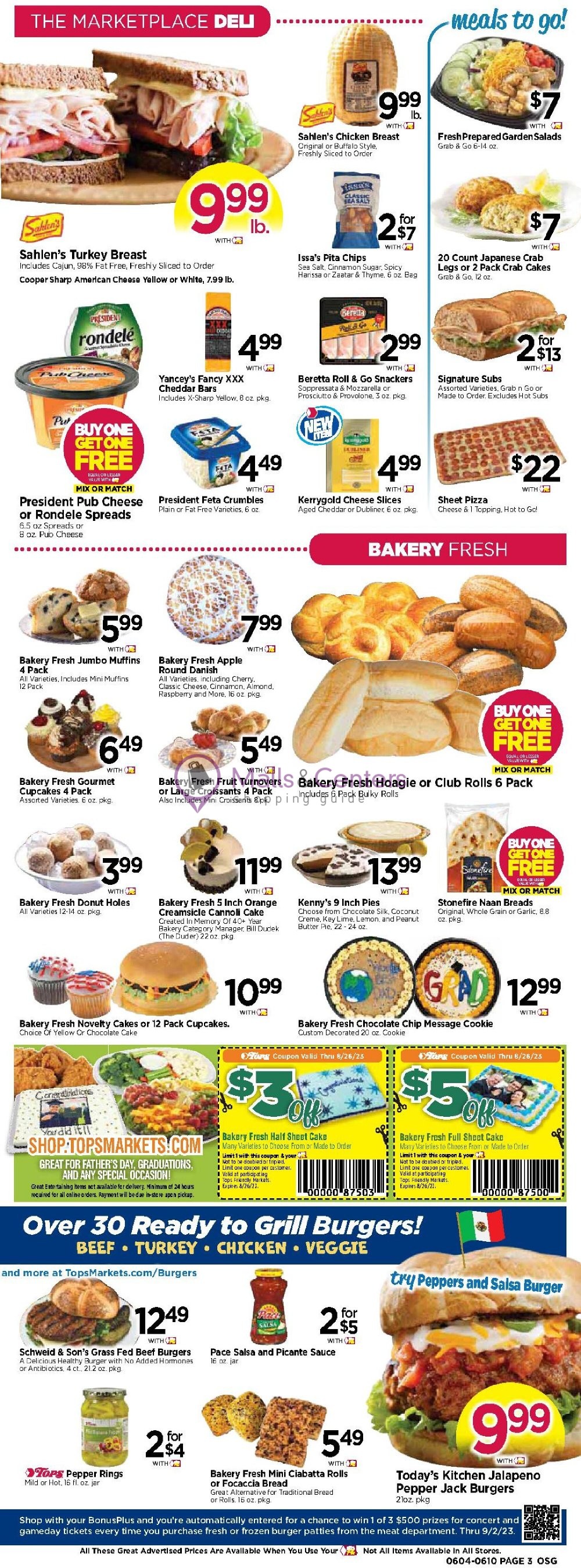 Tops Markets Weekly ad valid from 06/04/2023 to 06/10/2023 MallsCenters