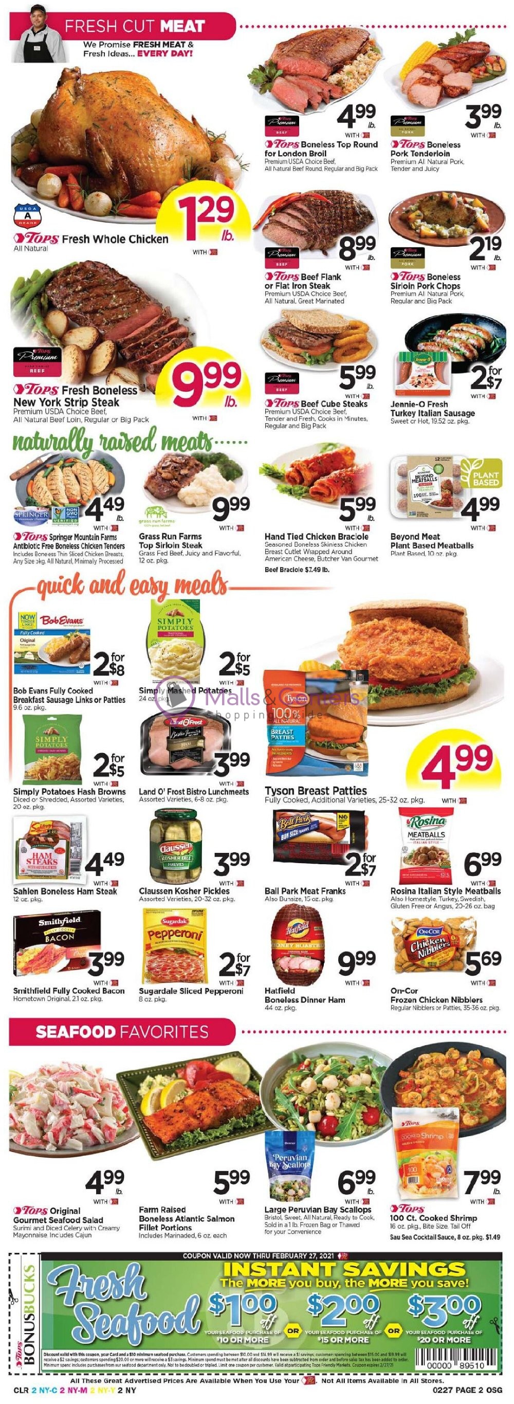 Tops Markets Weekly Ad sales & flyers specials MallsCenters