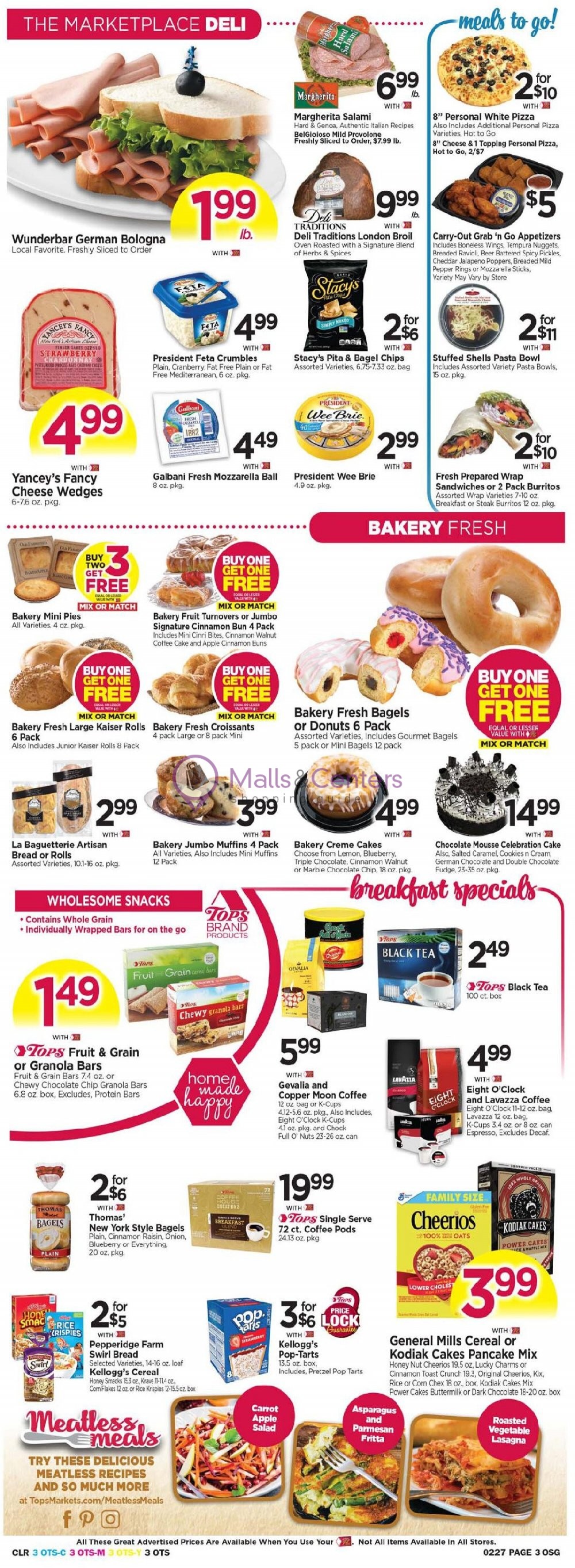 Tops Markets Weekly Ad sales & flyers specials MallsCenters