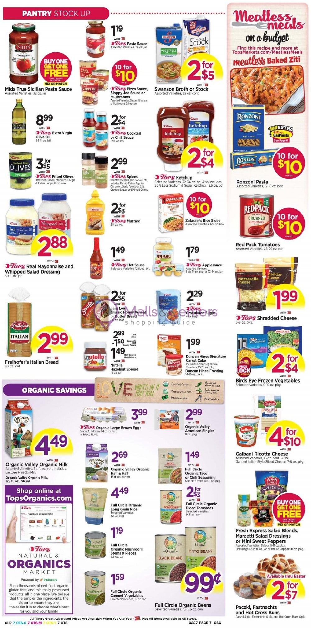 Tops Markets Weekly Ad sales & flyers specials MallsCenters