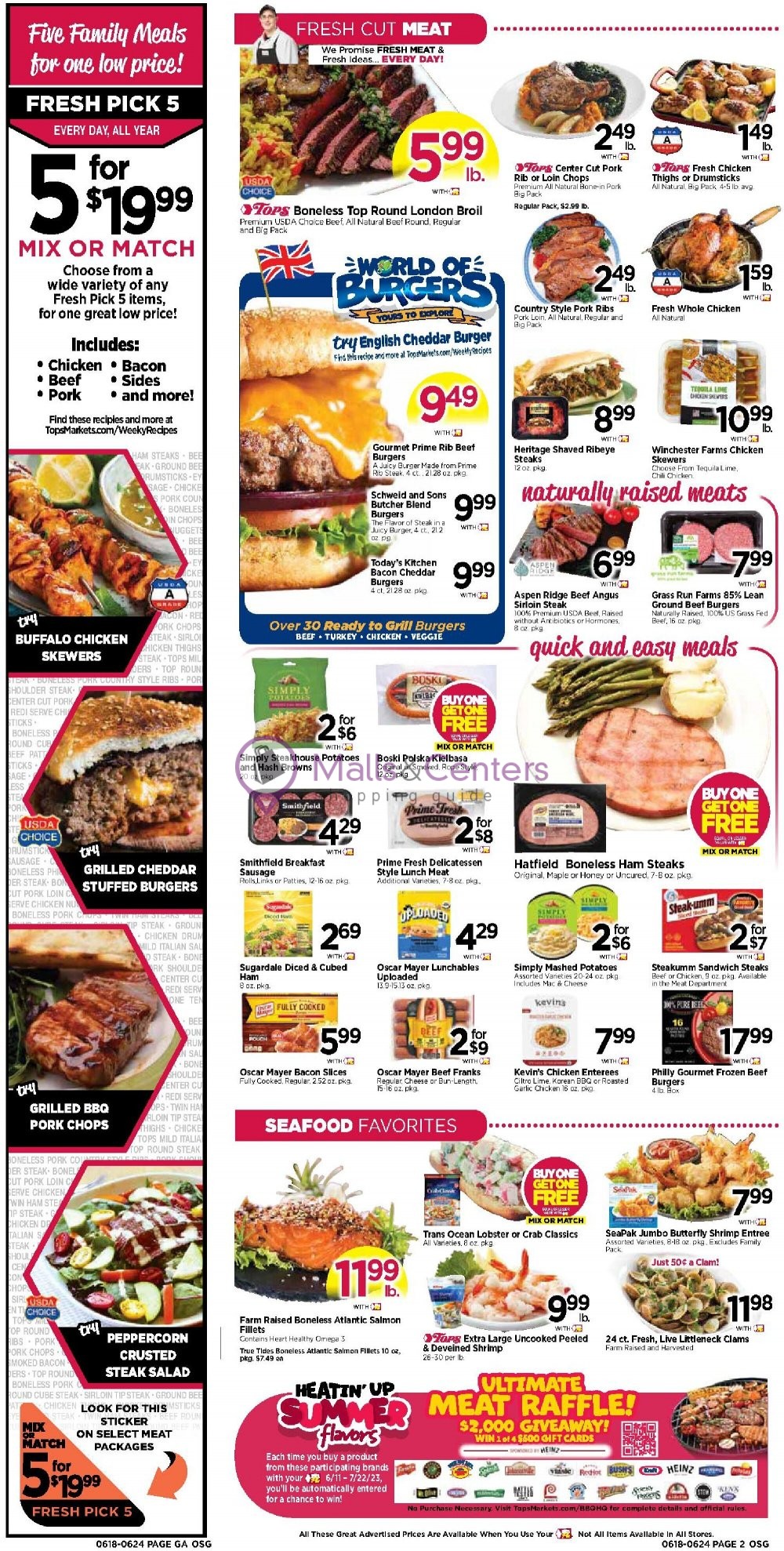 Tops Markets Weekly ad valid from 06/18/2023 to 06/24/2023 MallsCenters