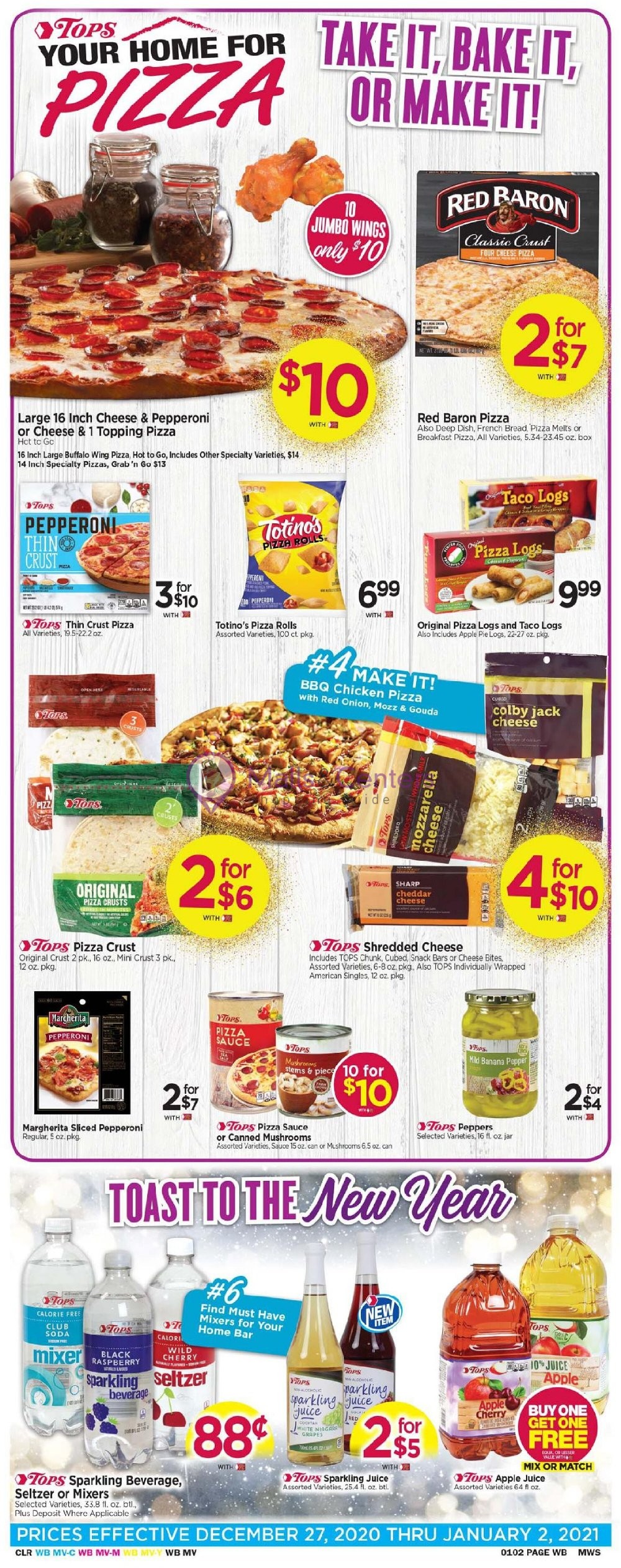 Tops Markets Weekly ad valid from 12/27/2020 to 01/02/2021 MallsCenters