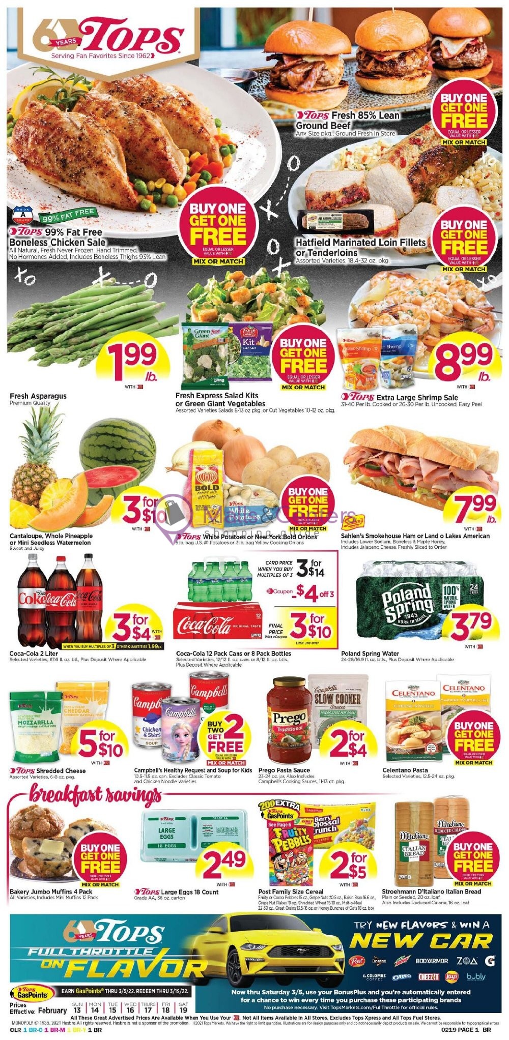 Tops Markets Weekly ad valid from 02/13/2022 to 02/19/2022 MallsCenters
