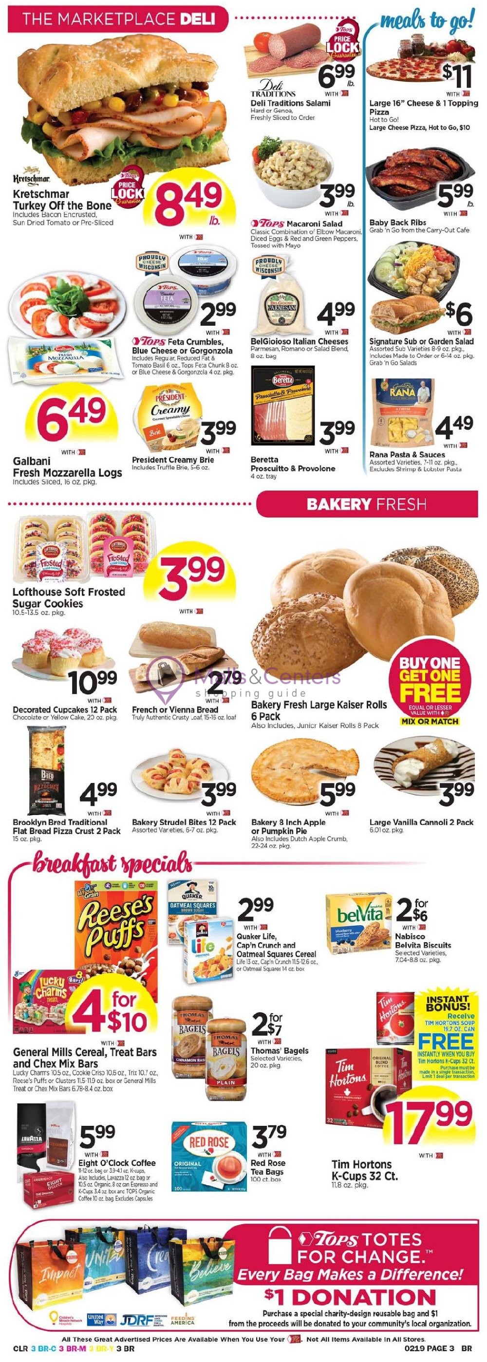 Tops Markets Weekly ad valid from 02/13/2022 to 02/19/2022 MallsCenters