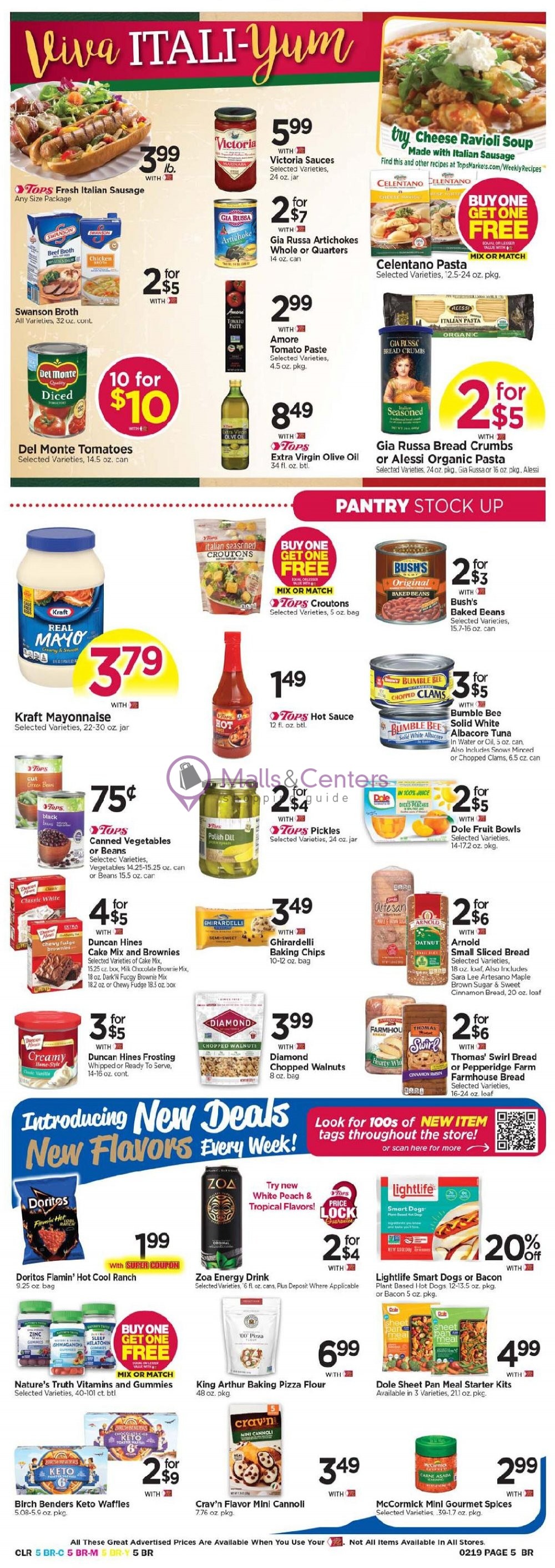 Tops Markets Weekly ad valid from 02/13/2022 to 02/19/2022 MallsCenters