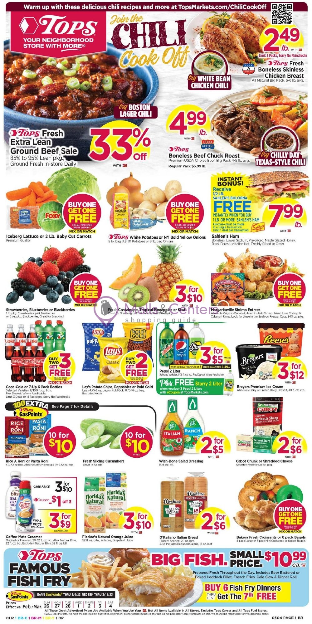 Tops Markets Weekly ad valid from 02/26/2023 to 03/04/2023 MallsCenters