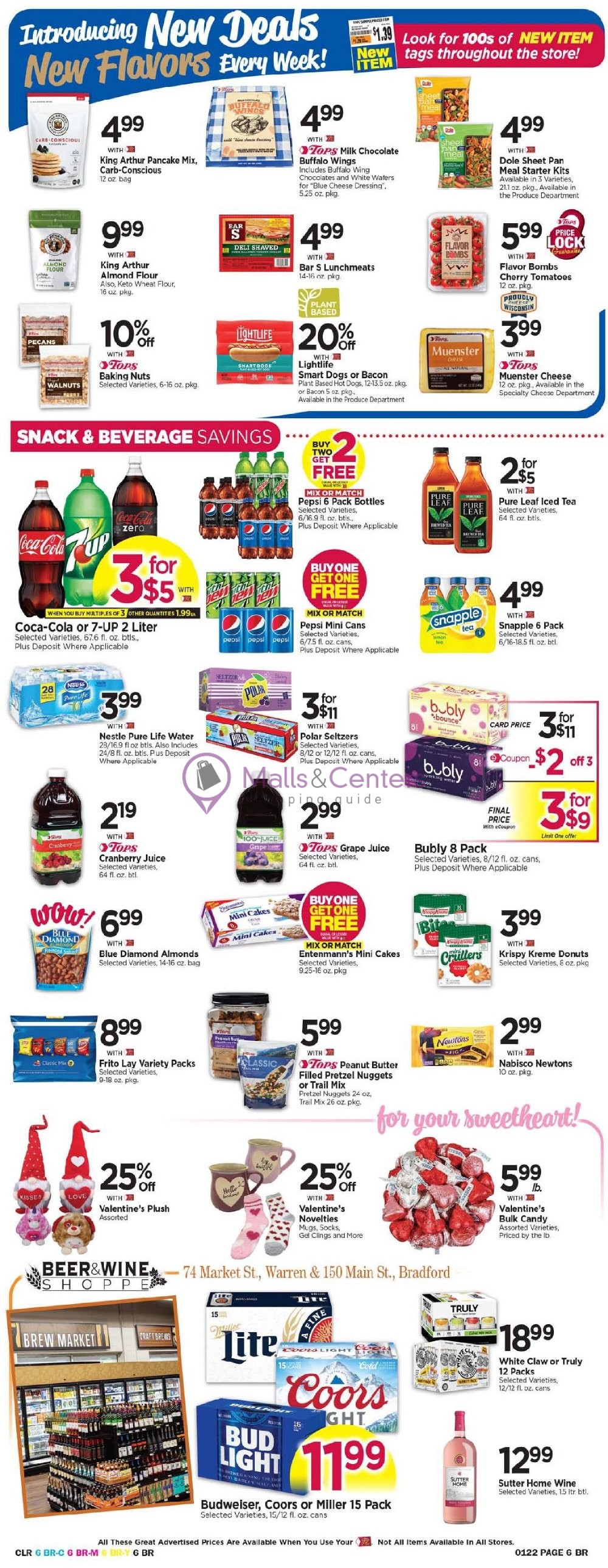 Tops Markets Weekly ad valid from 01/16/2022 to 01/22/2022 MallsCenters