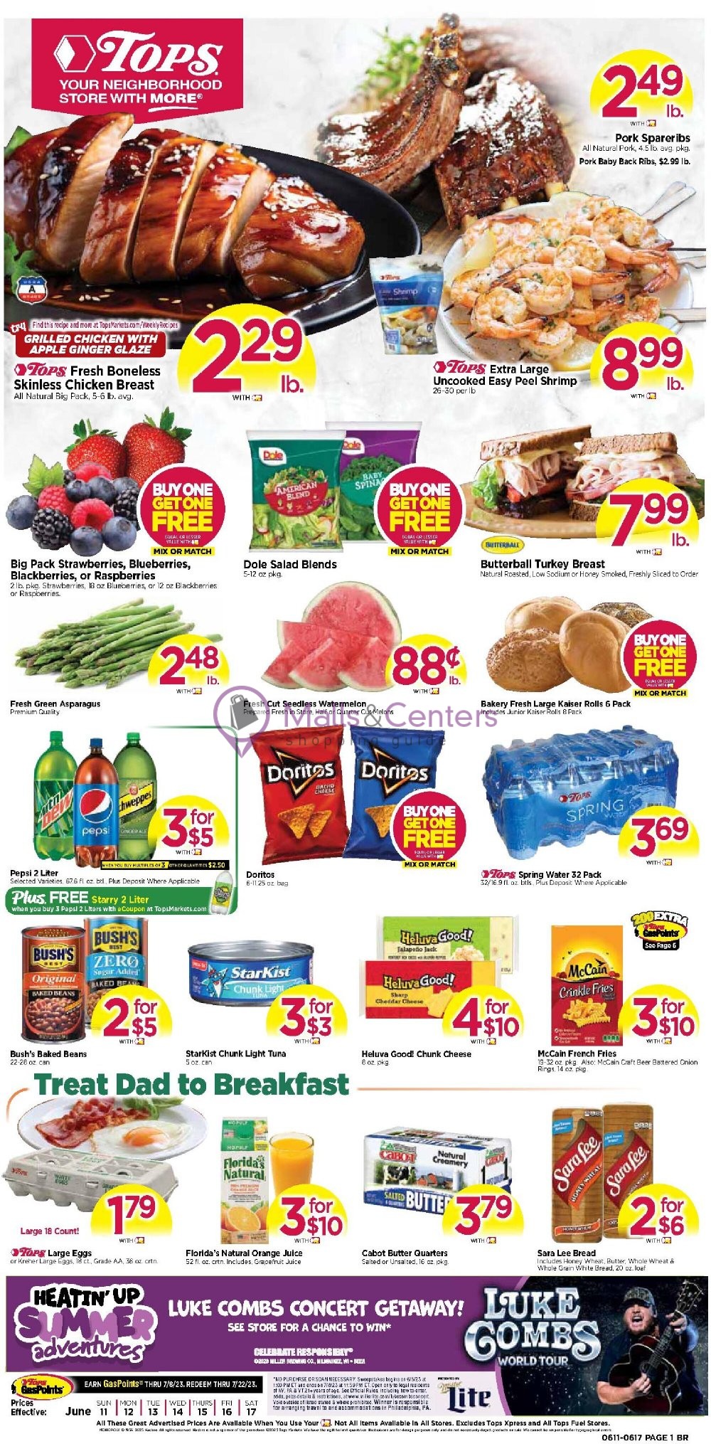 Tops Markets Weekly ad valid from 06/11/2023 to 06/17/2023 MallsCenters