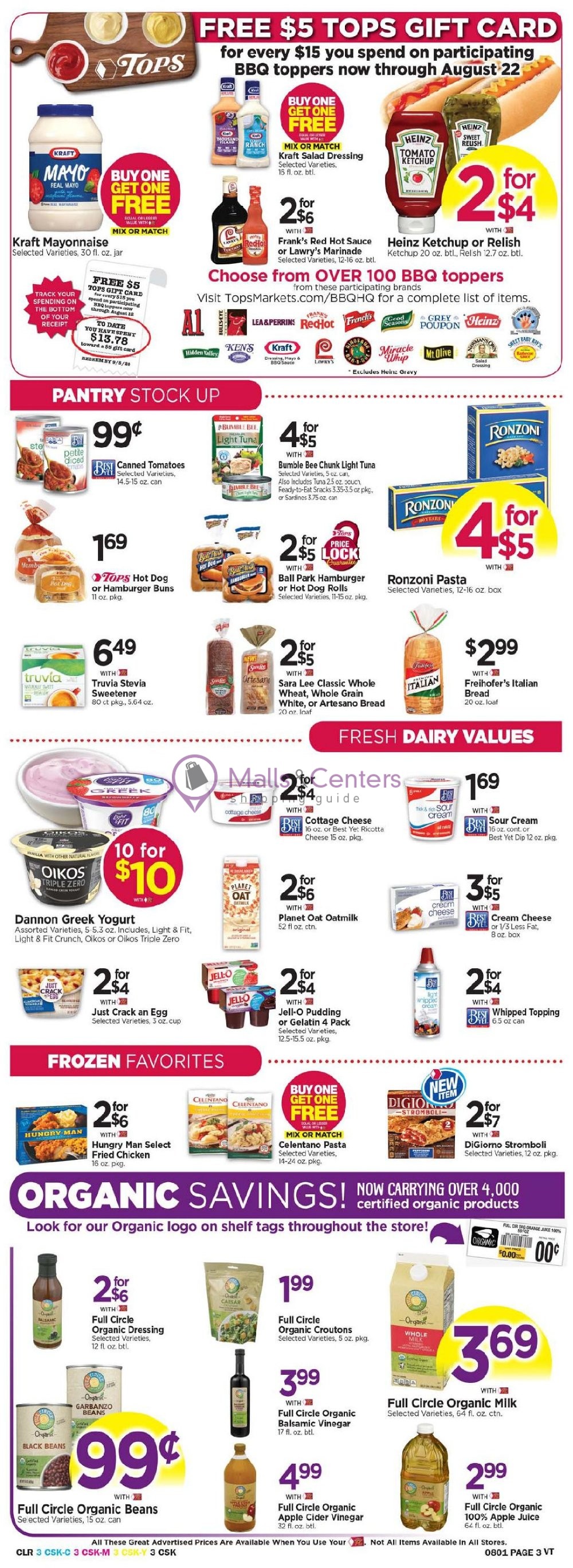 Tops Markets Weekly ad valid from 07/26/2020 to 08/01/2020 MallsCenters