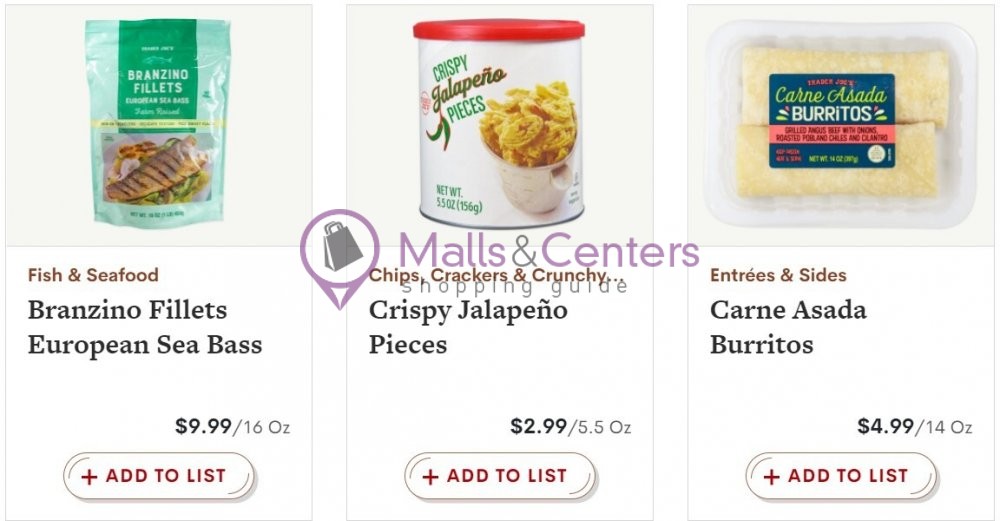 Trader Joe's Weekly ad valid from 07/18/2021 to 07/24/2021 MallsCenters