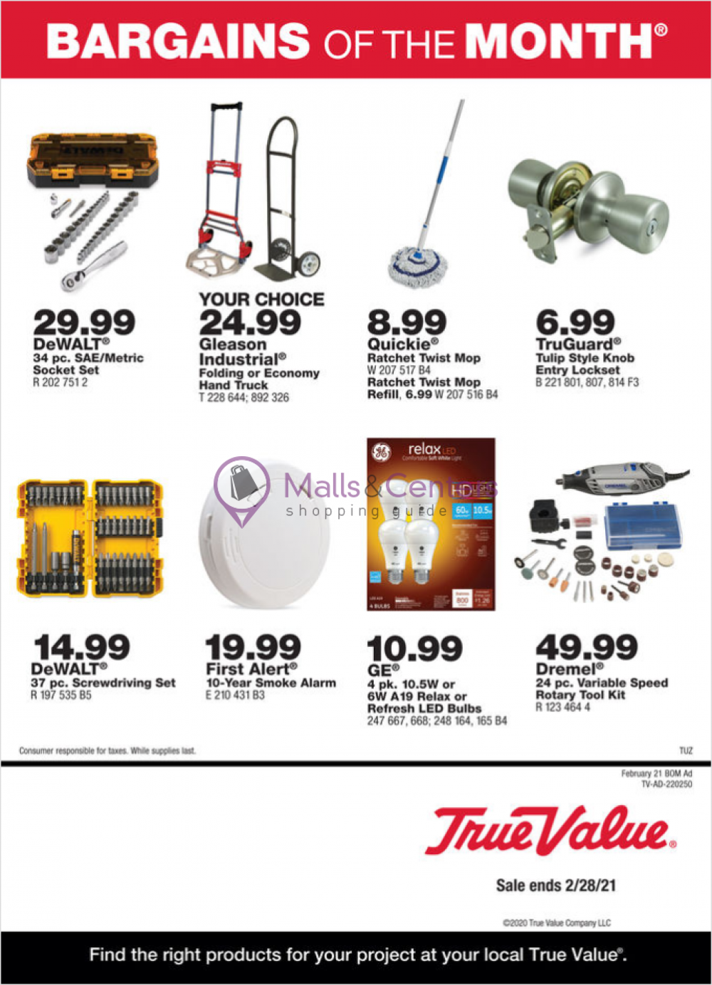 True Value Weekly Ad sales & flyers specials MallsCenters