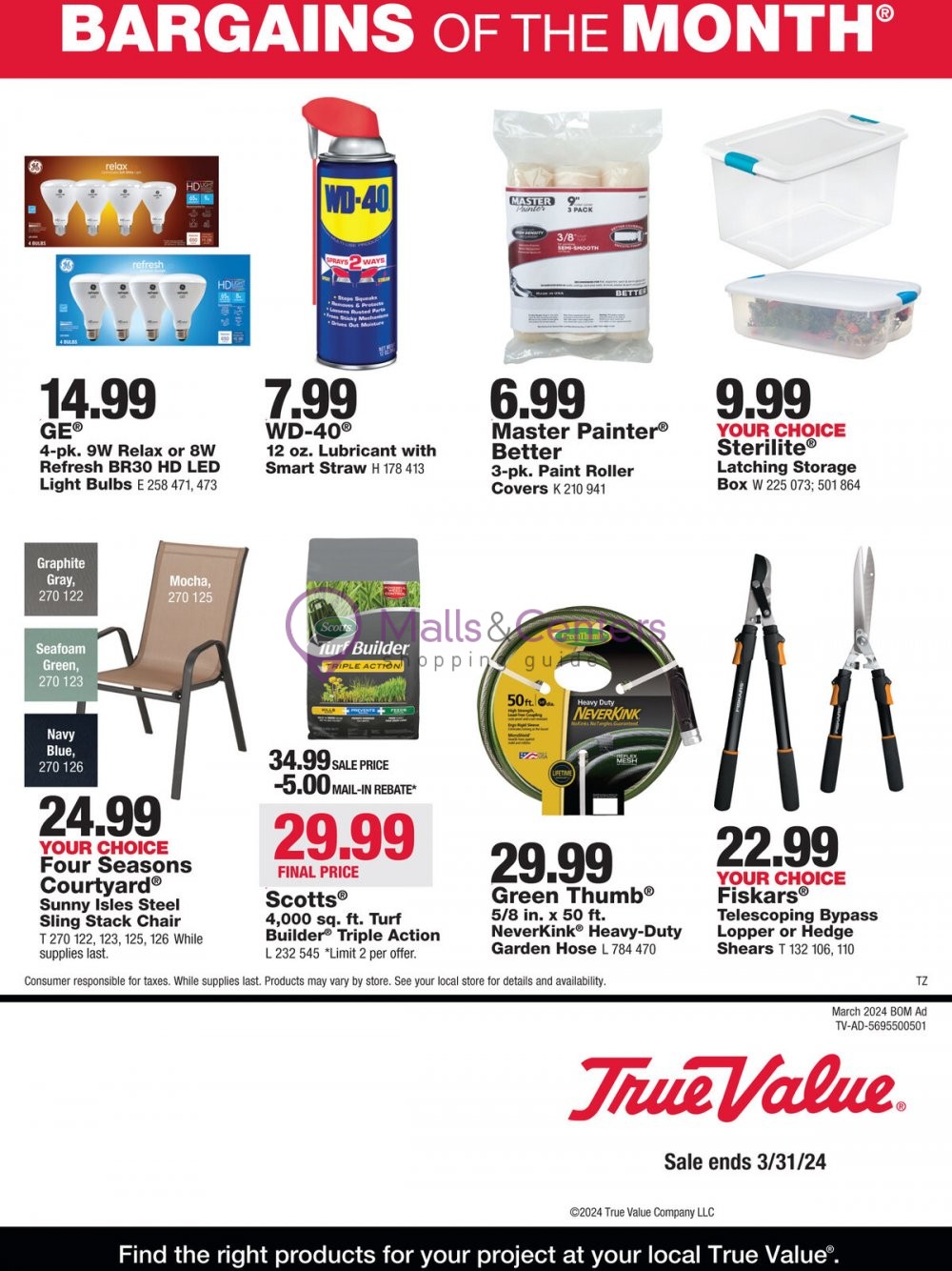 True Value Weekly Ad, from Fri, 3/1/2024 sales & flyers specials
