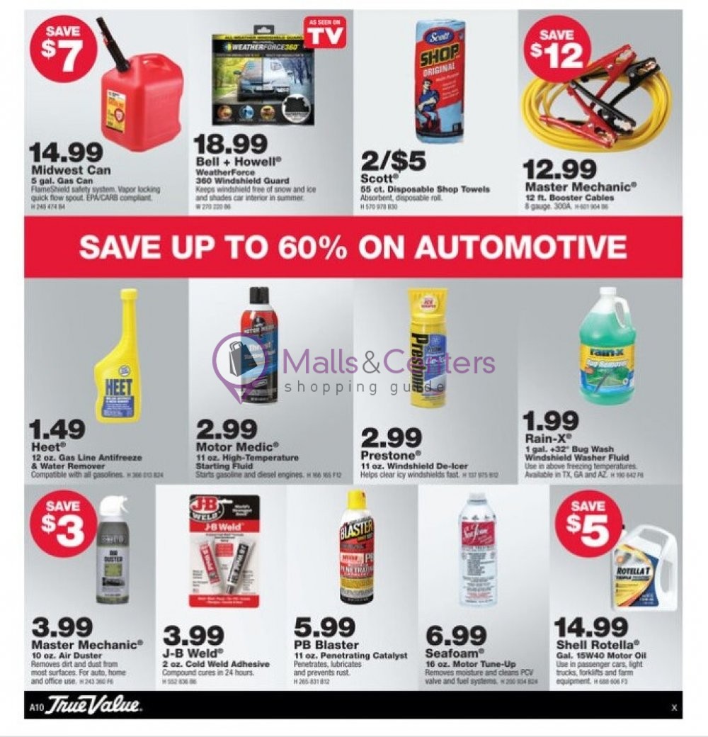 True Value Weekly Ad sales & flyers specials MallsCenters