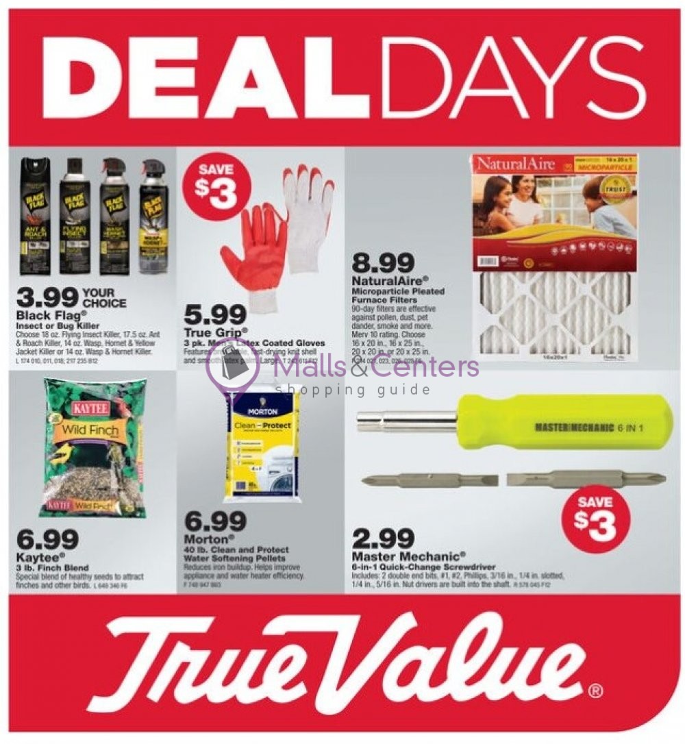 True Value Weekly Ad sales & flyers specials MallsCenters