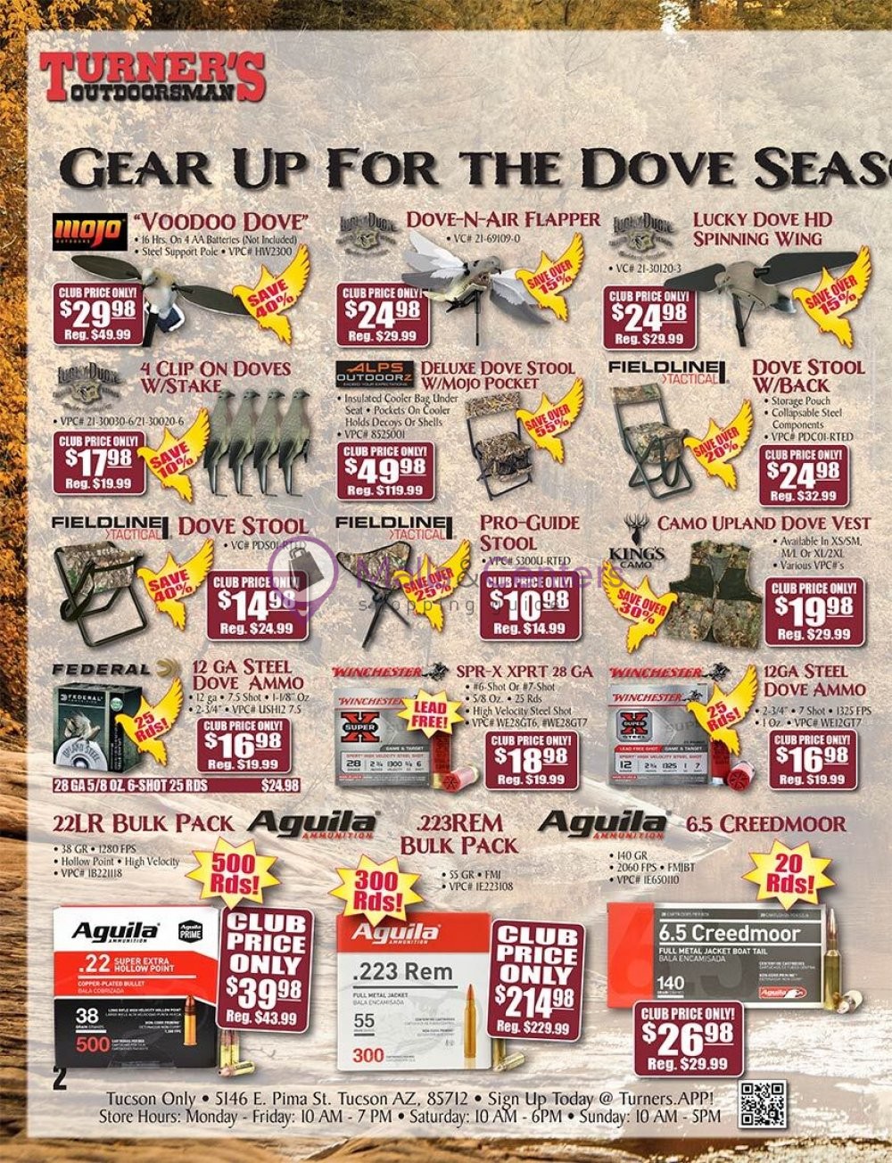 Turner's Outdoorsman Weekly Ad sales & flyers specials MallsCenters