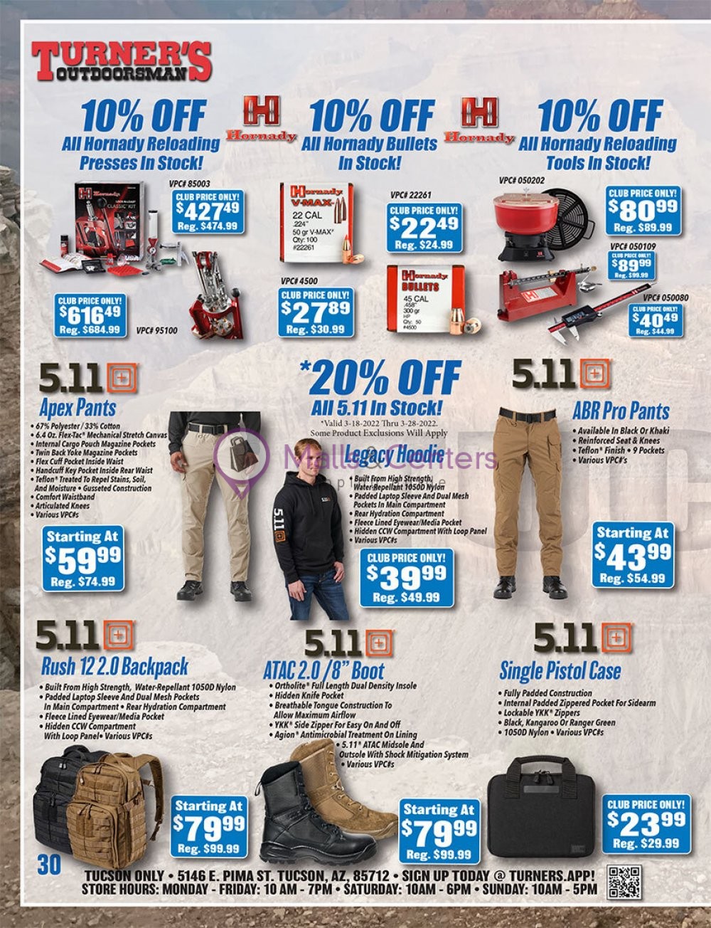 Turner's Outdoorsman Weekly Ad sales & flyers specials MallsCenters