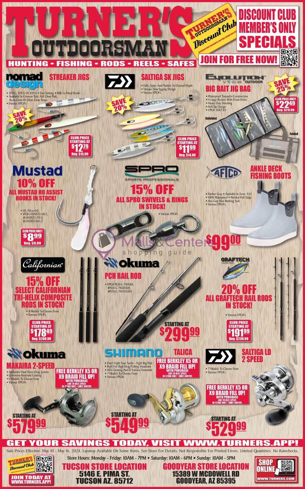 Turner's Outdoorsman Weekly ad valid from 05/10/2024 to 05/16/2024