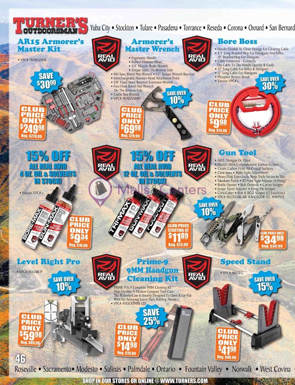Turner's Outdoorsman Weekly Ad sales & flyers specials MallsCenters