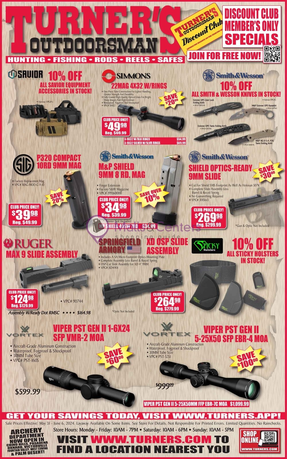 Weekly ad for Turner's Outdoorsman valid: 05/31/2024 - 06/06/2024, page 2 Weekly ad for Turner's Outdoorsman valid: 05/31/2024 - 06/06/2024, page 2