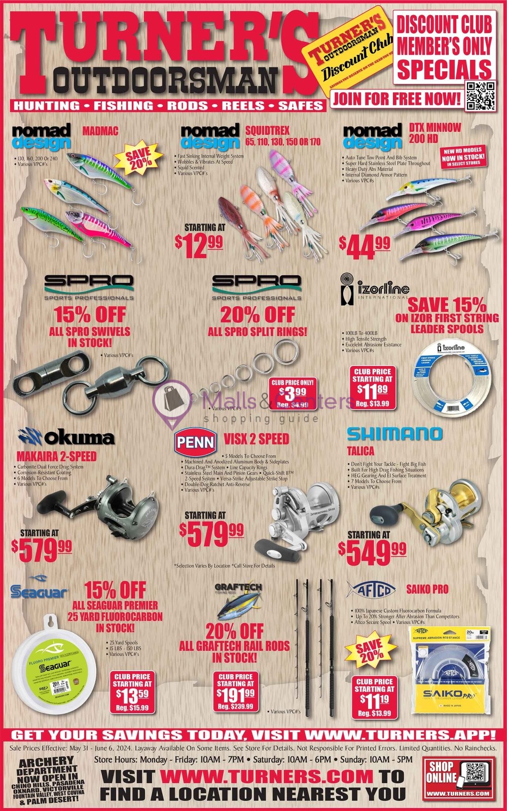 Weekly ad for Turner's Outdoorsman valid: 05/31/2024 - 06/06/2024, page 3 Weekly ad for Turner's Outdoorsman valid: 05/31/2024 - 06/06/2024, page 3