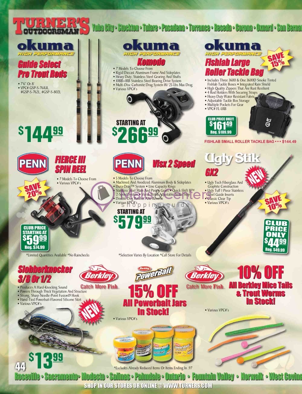 Turner's Outdoorsman Weekly Ad sales & flyers specials MallsCenters