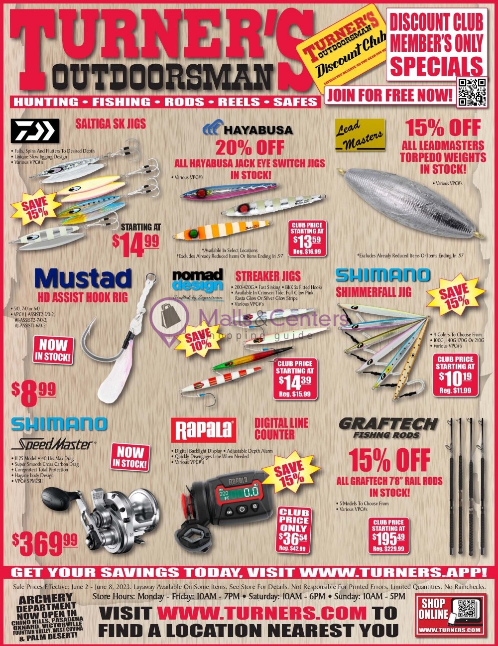 Turner's Outdoorsman Weekly ad valid from 06/02/2023 to 06/08/2023