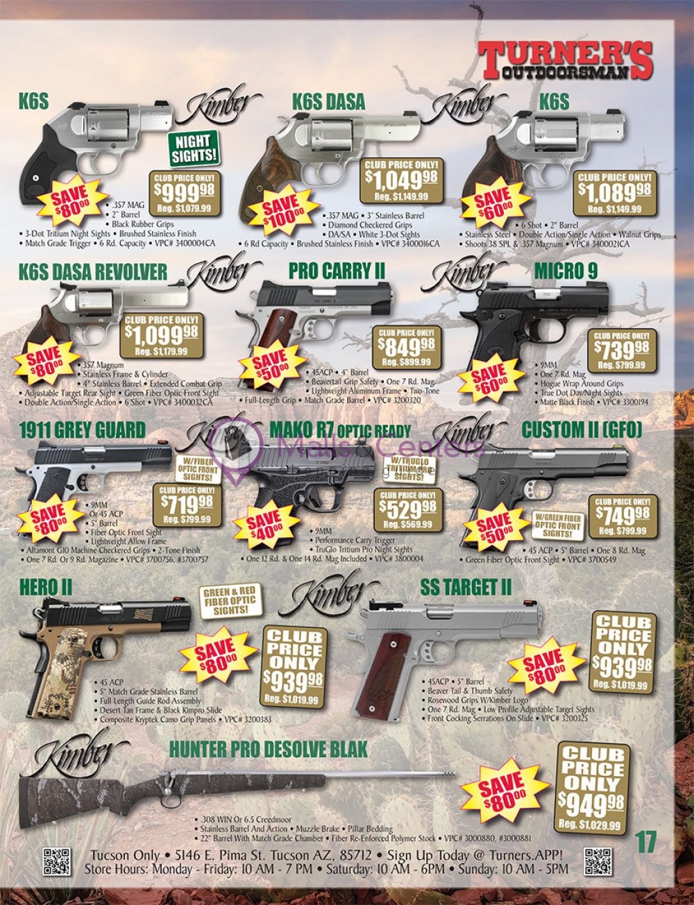 Turner's Outdoorsman Weekly Ad sales & flyers specials MallsCenters
