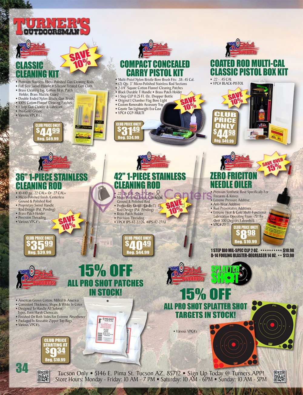 Turner's Outdoorsman Weekly Ad sales & flyers specials MallsCenters