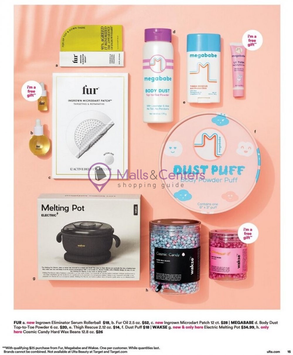 Weekly ad for Ulta Beauty valid: 06/04/2023 - 06/24/2023, page 15 Weekly ad for Ulta Beauty valid: 06/04/2023 - 06/24/2023, page 15