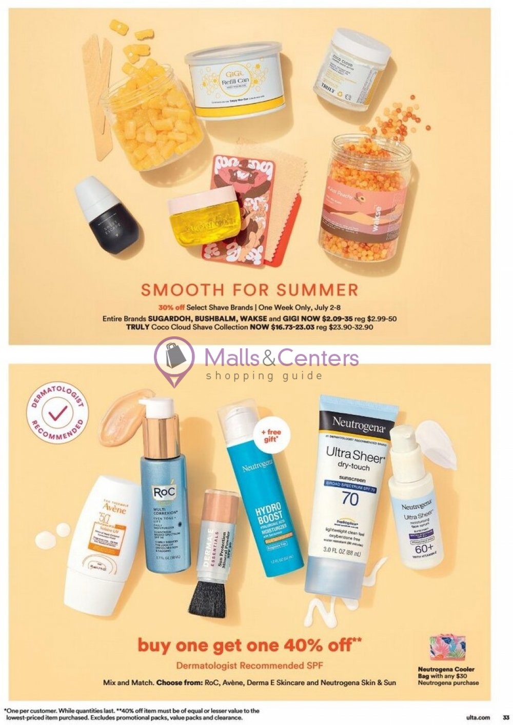 Weekly ad for Ulta Beauty valid: 06/25/2023 - 07/15/2023, page 33