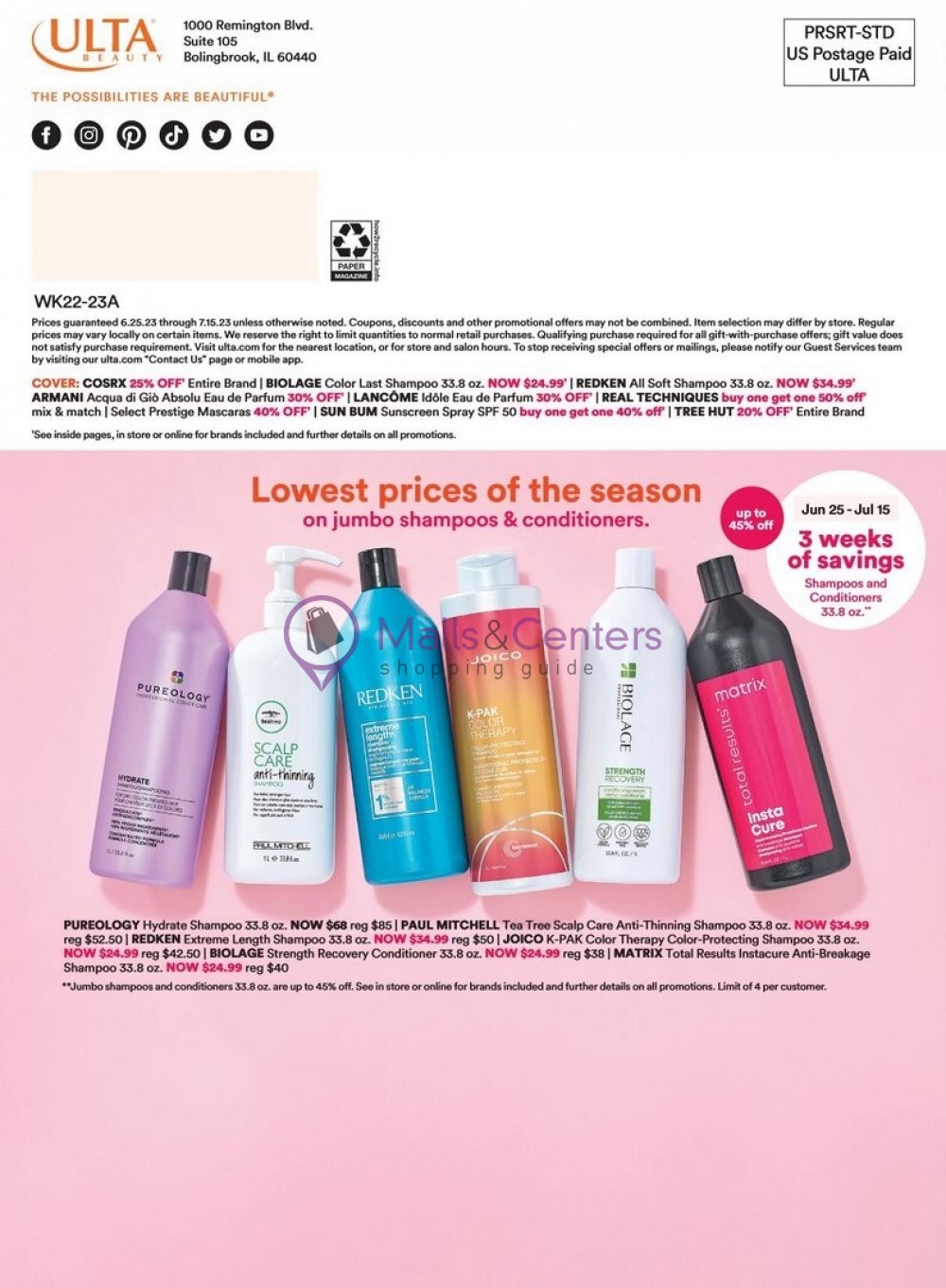 Weekly ad for Ulta Beauty valid: 06/25/2023 - 07/15/2023, page 40