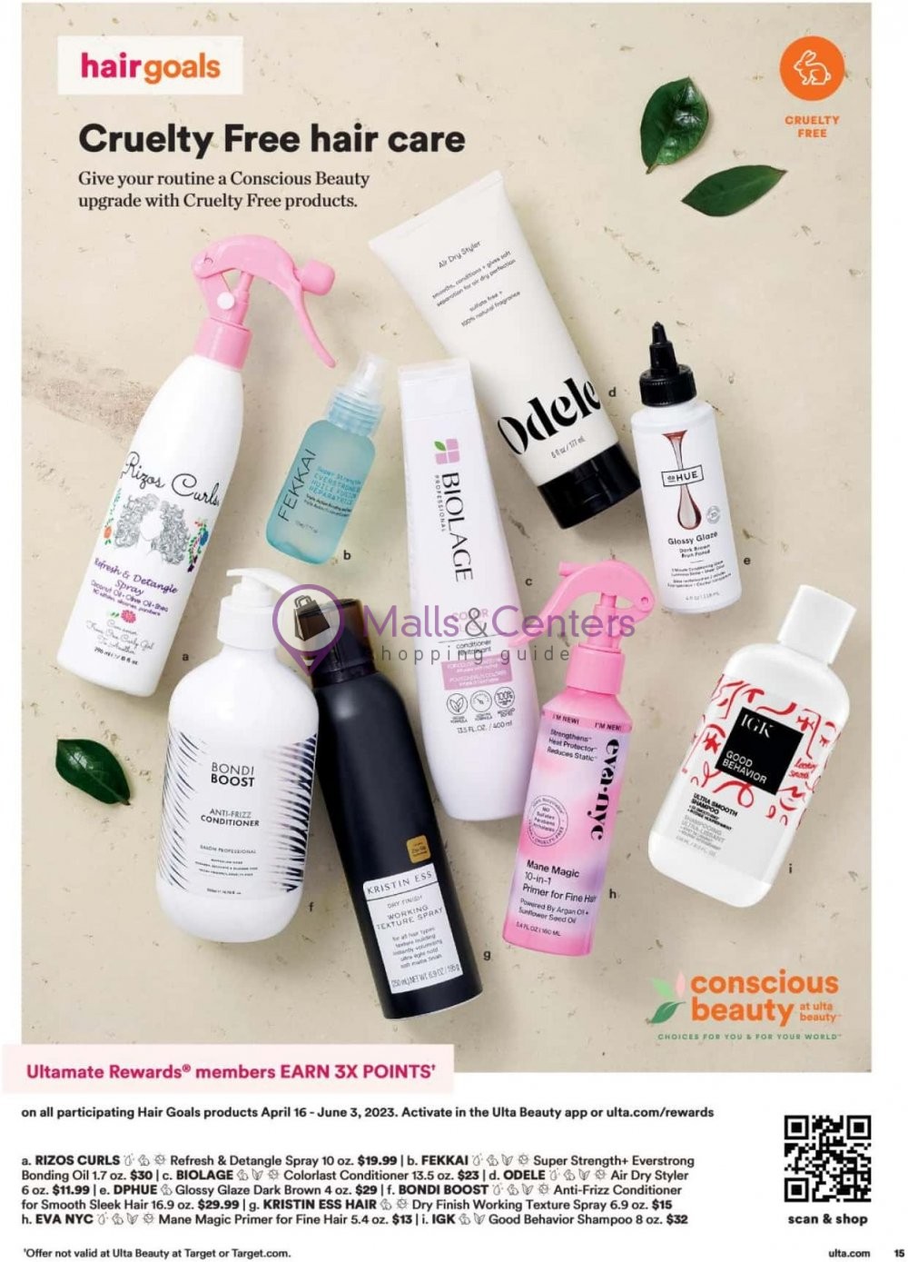 Weekly ad for Ulta Beauty valid: 05/14/2023 - 06/03/2023, page 15
