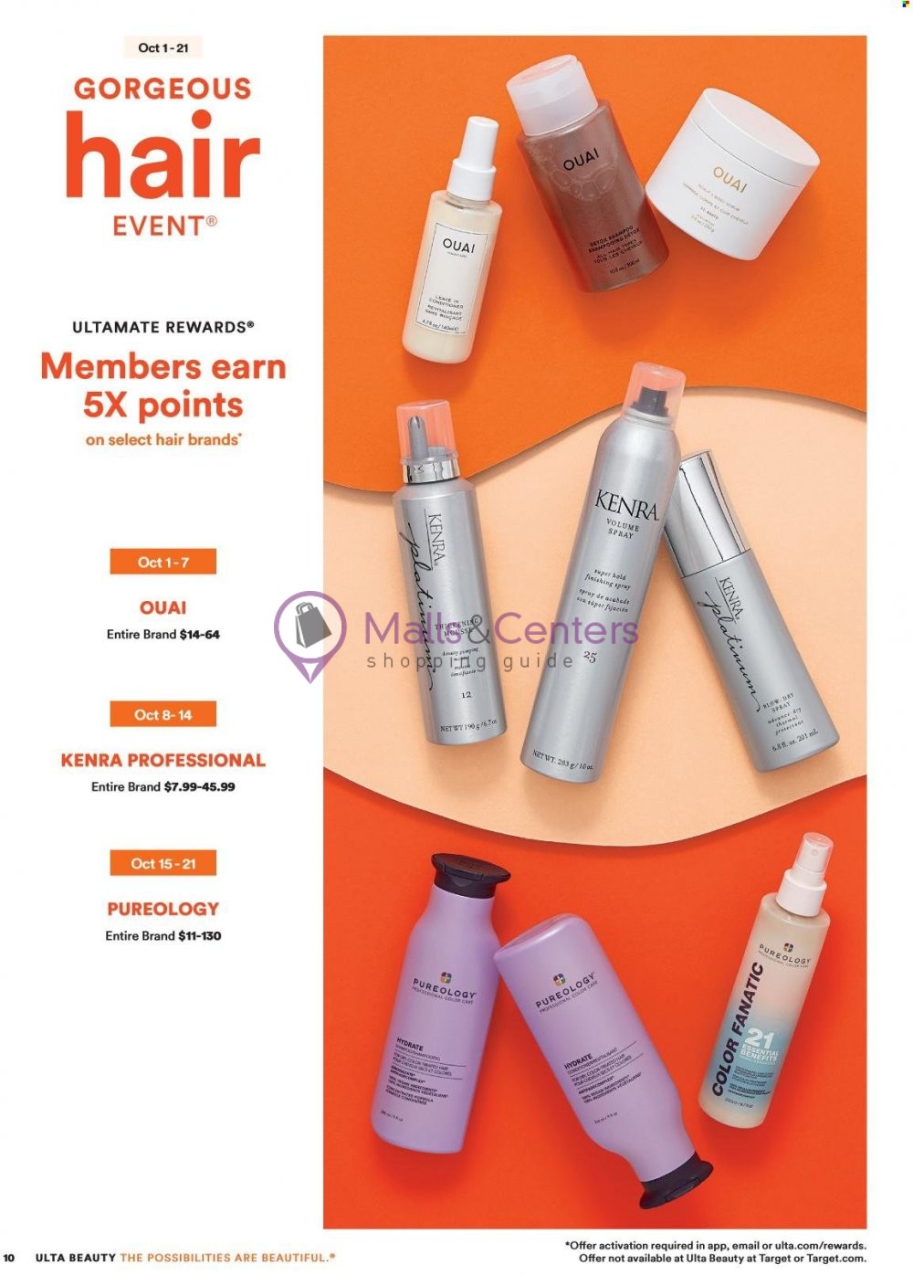 Weekly ad for Ulta Beauty valid: 10/01/2023 - 10/21/2023, page 10 Weekly ad for Ulta Beauty valid: 10/01/2023 - 10/21/2023, page 10
