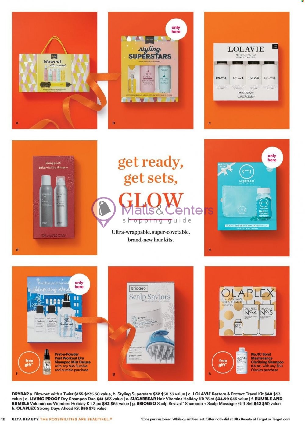 Weekly ad for Ulta Beauty valid: 10/01/2023 - 10/21/2023, page 12 Weekly ad for Ulta Beauty valid: 10/01/2023 - 10/21/2023, page 12