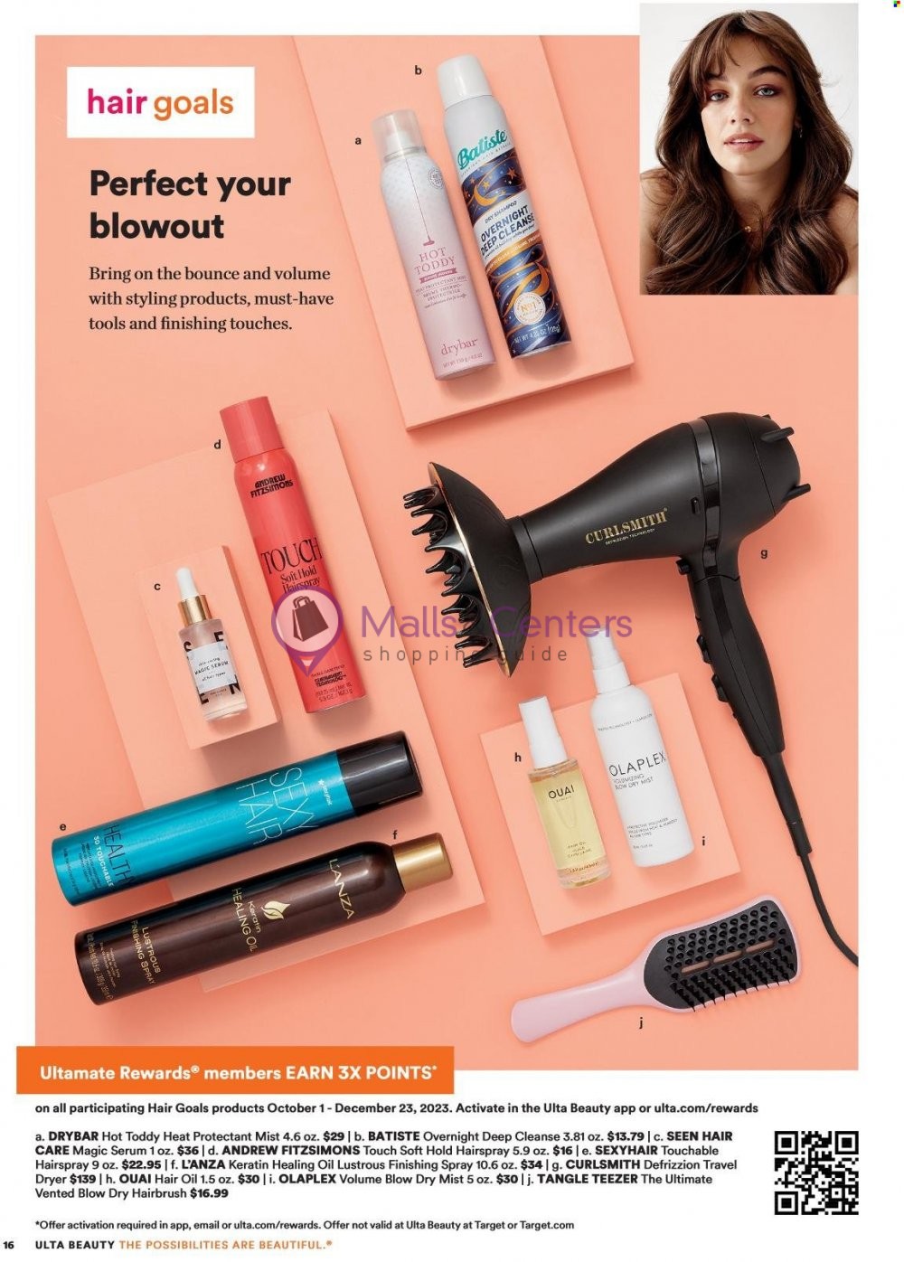 Weekly ad for Ulta Beauty valid: 10/01/2023 - 10/21/2023, page 16 Weekly ad for Ulta Beauty valid: 10/01/2023 - 10/21/2023, page 16