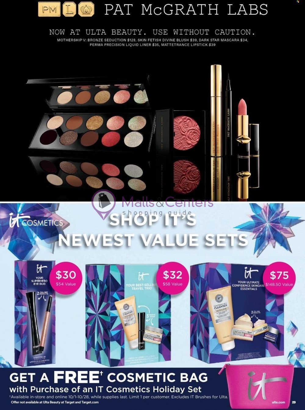 Weekly ad for Ulta Beauty valid: 10/01/2023 - 10/21/2023, page 29 Weekly ad for Ulta Beauty valid: 10/01/2023 - 10/21/2023, page 29