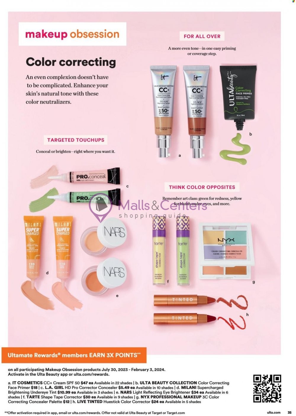 Weekly ad for Ulta Beauty valid: 10/01/2023 - 10/21/2023, page 35 Weekly ad for Ulta Beauty valid: 10/01/2023 - 10/21/2023, page 35