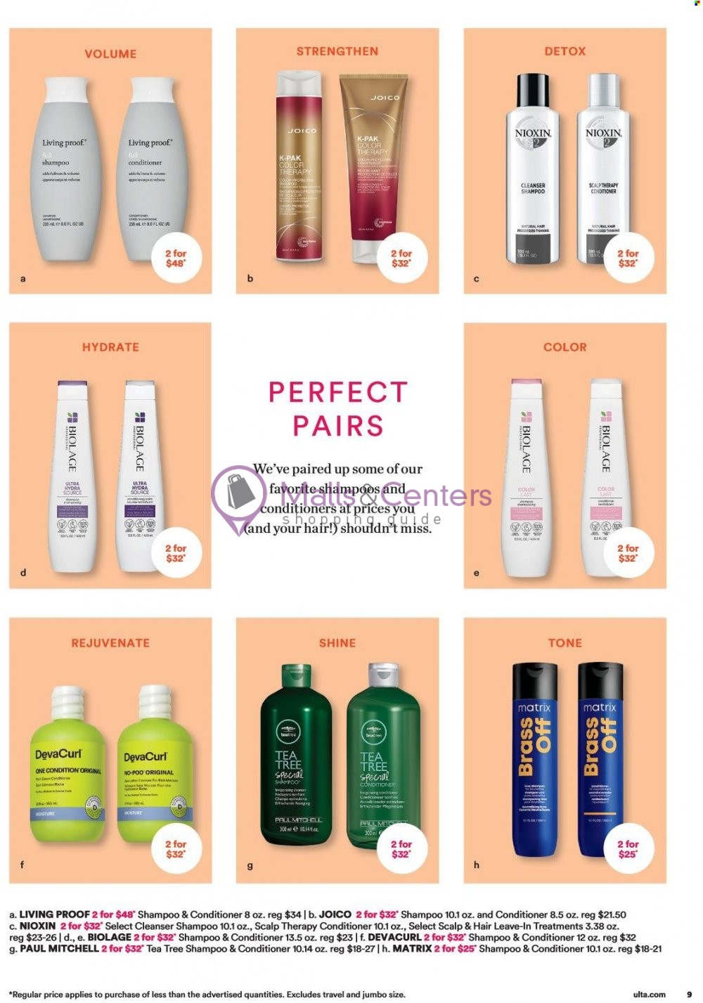 Weekly ad for Ulta Beauty valid: 10/01/2023 - 10/21/2023, page 9 Weekly ad for Ulta Beauty valid: 10/01/2023 - 10/21/2023, page 9