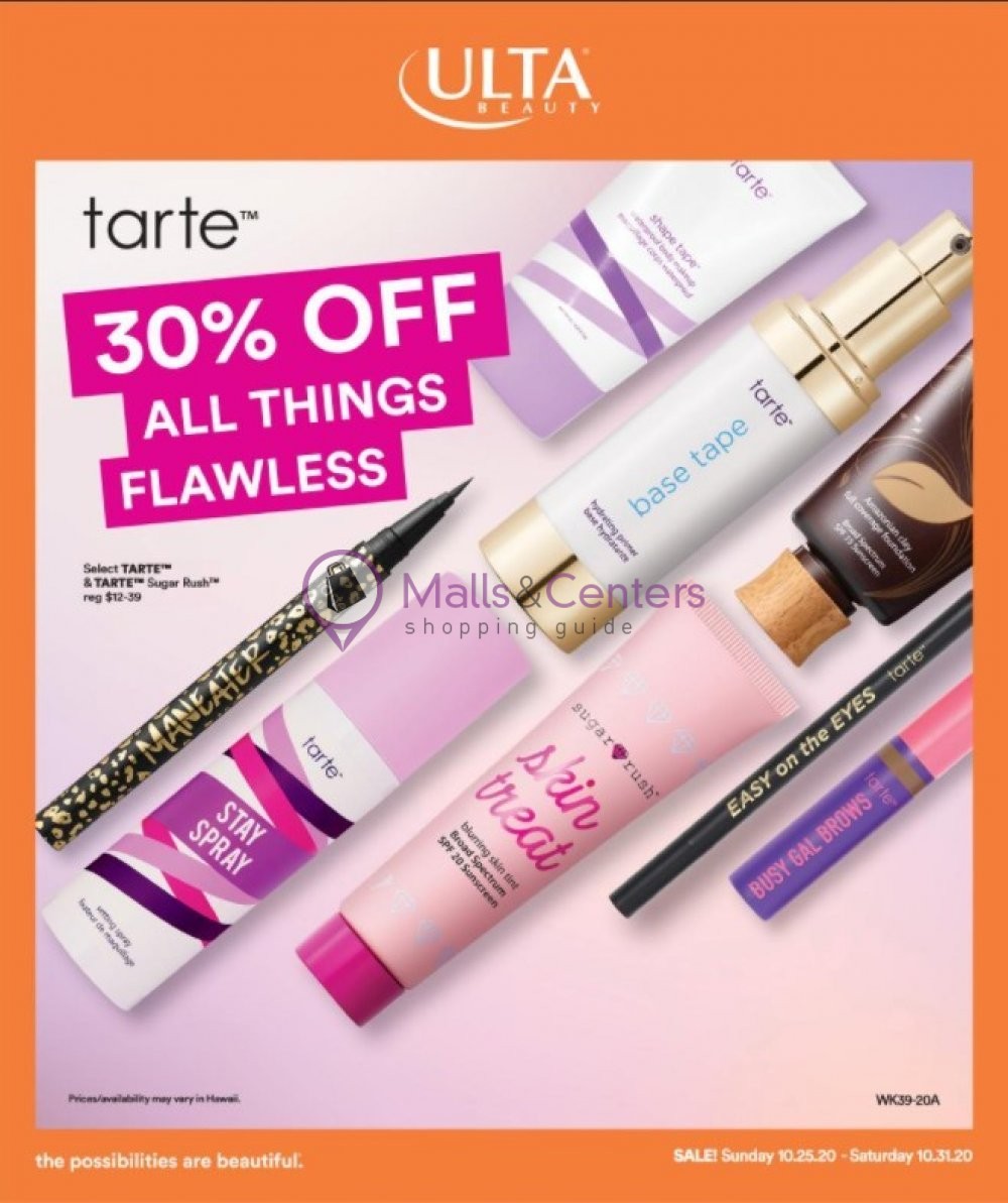 Ulta Beauty Weekly Ad sales & flyers specials MallsCenters